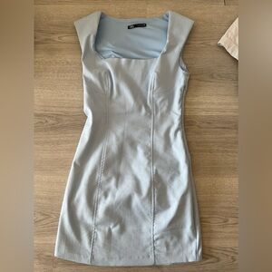 Zara baby blue sleeveless dress